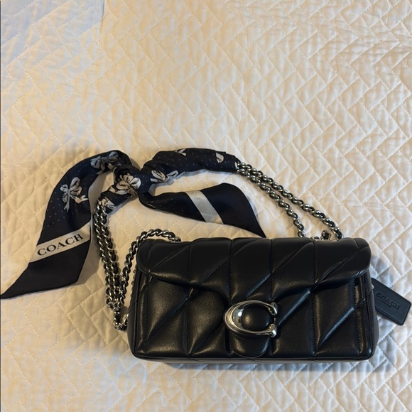 Coach Black Quilted Leather Clutch